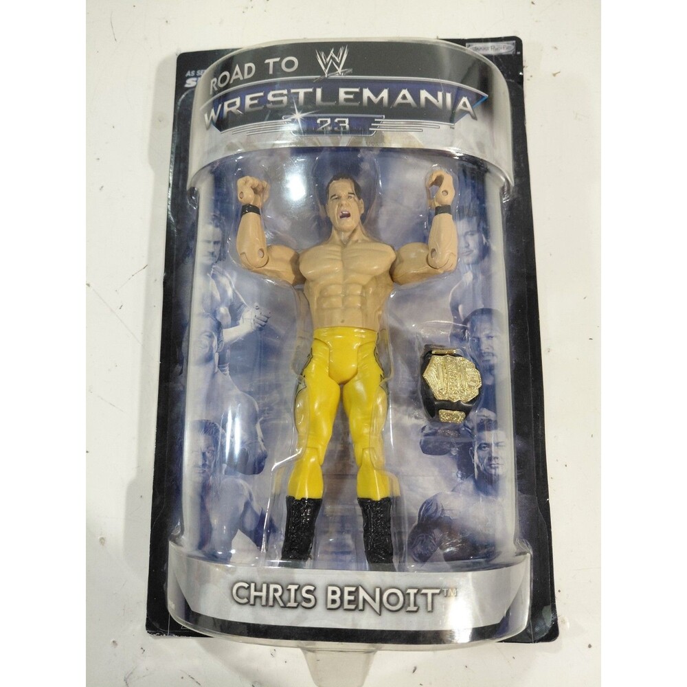 NIB Jakks Pacific WWE Wrestlemania 23 Chris Benoit Wrestling Action Figure